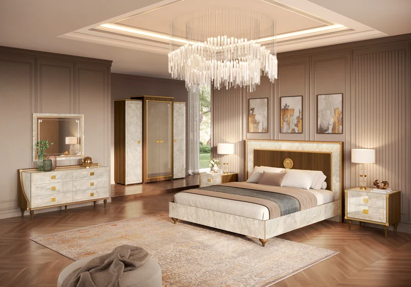 Chambre complète italienne grande commode - Romantica