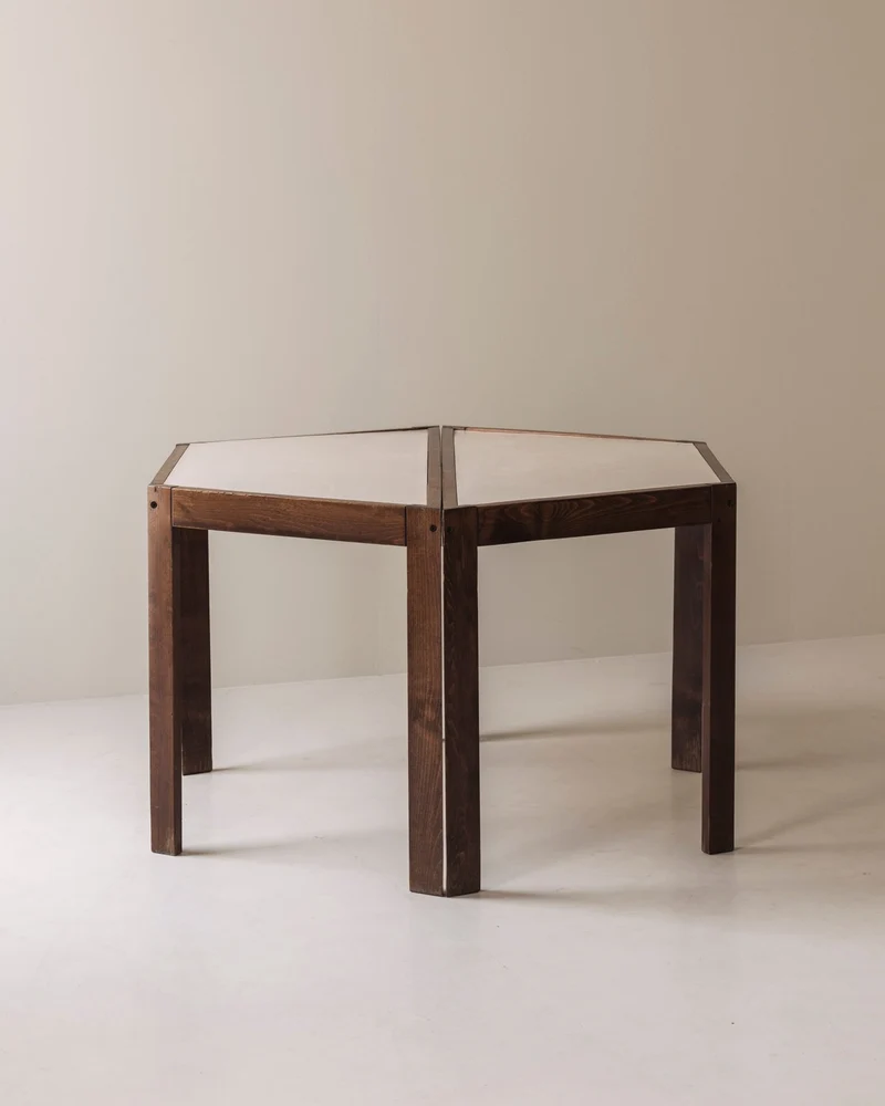 Geometric Side Tables, France 1970s