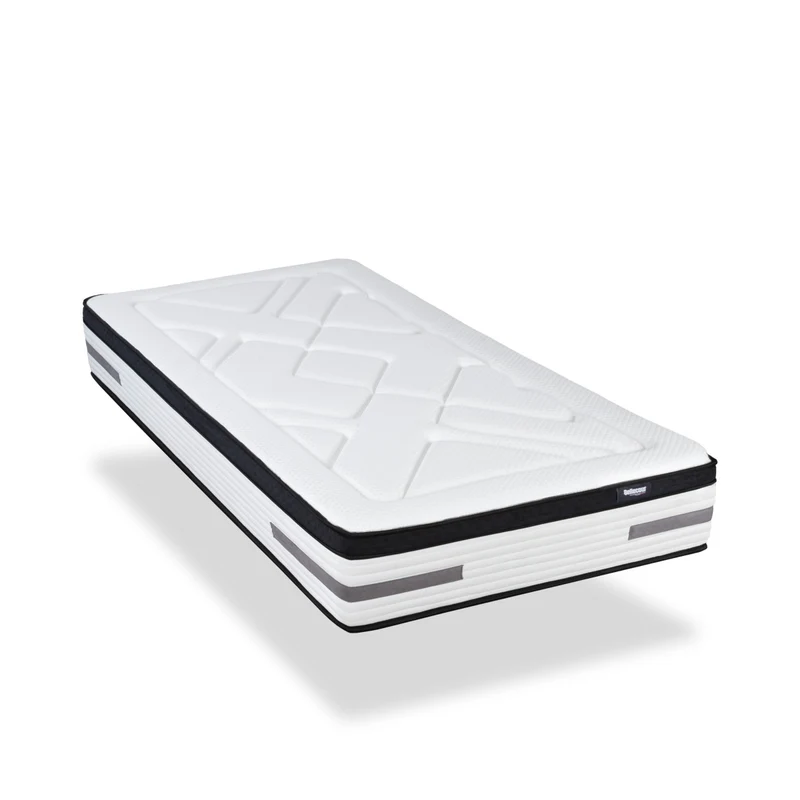 Matelas Bellevue - Ressorts ensachés + mémoire de forme - 24 cm d'épaisseur - Accueil équilibré, soutien ferme