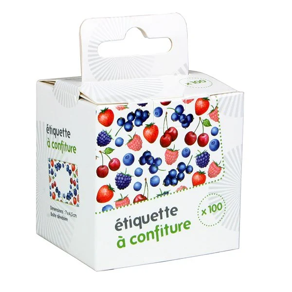 100 étiquettes à pots de confiture