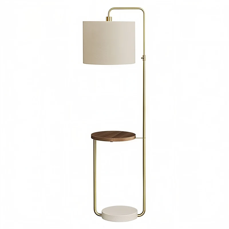 AURELION EDGE™ – MODERN ADJUSTABLE FLOOR LAMP WITH SHELF & USB – I 9753