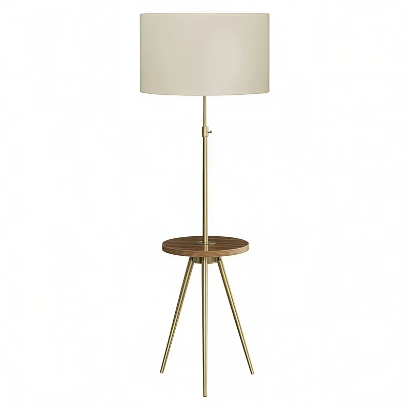 VÉRONA PIVOT™ – MODERN TRIPOD FLOOR LAMP WITH SHELF & USB – I 9745
