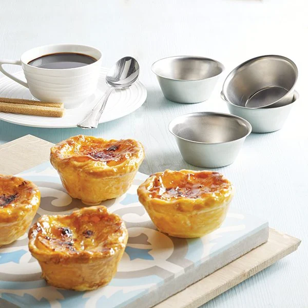 4 moules originaux à Pastéis de Nata - flans portugais Artame