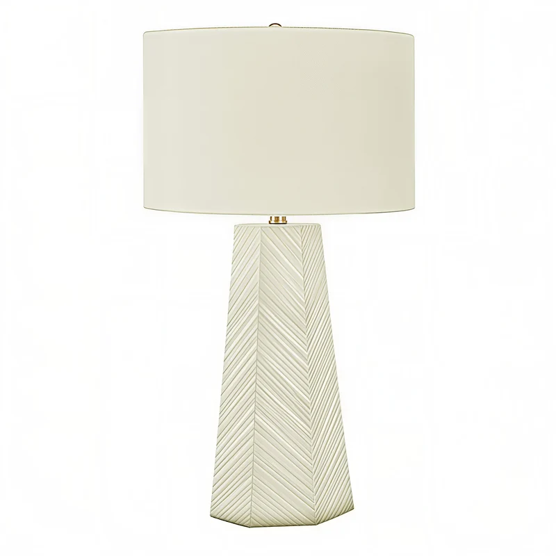AXIOM CHEVRON™ – GEOMETRIC CERAMIC TABLE LAMP – I 9614