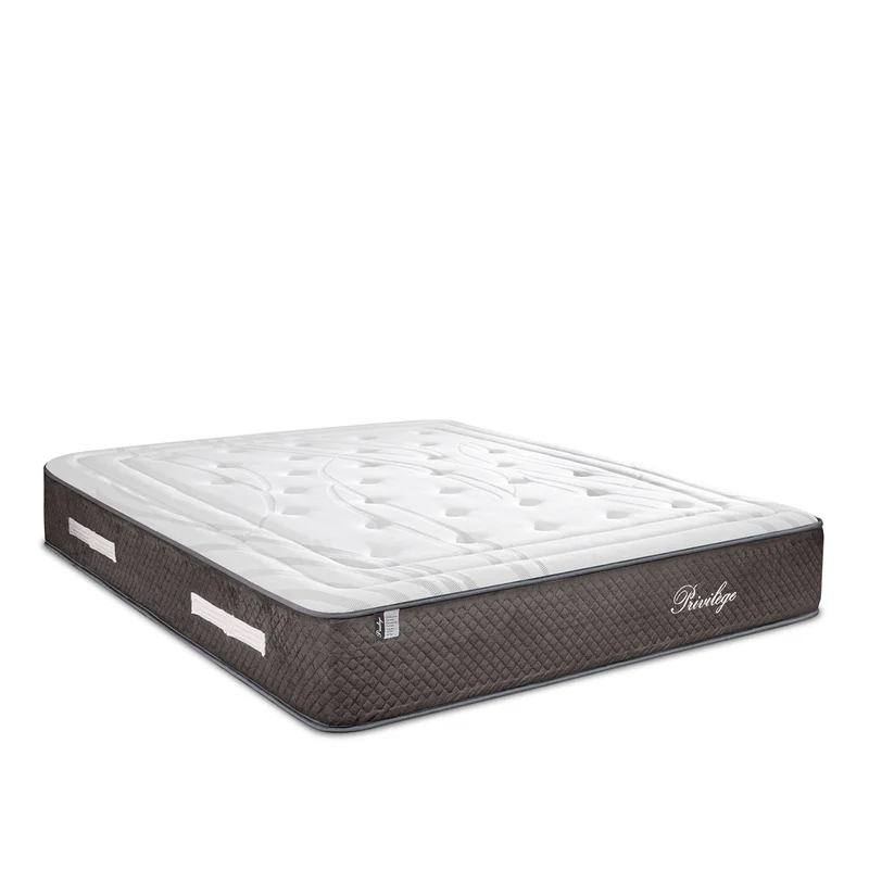 Ensemble Privilège - Matelas ressorts ensachés hypersoft + Sommier - 30 cm d'épaisseur