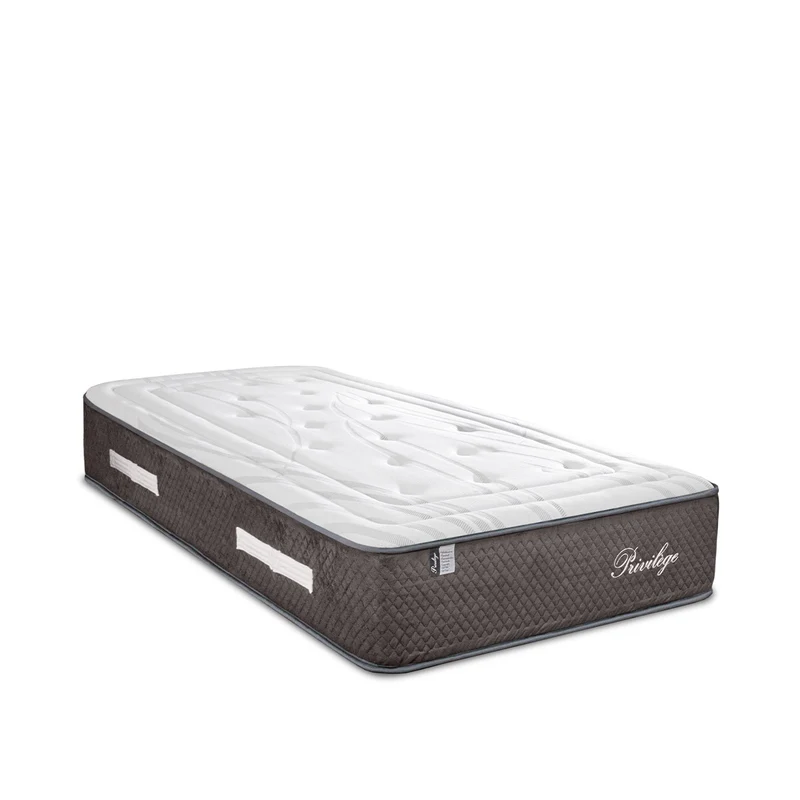 Ensemble Privilège - Matelas ressorts ensachés hypersoft + Sommier - 30 cm d'épaisseur