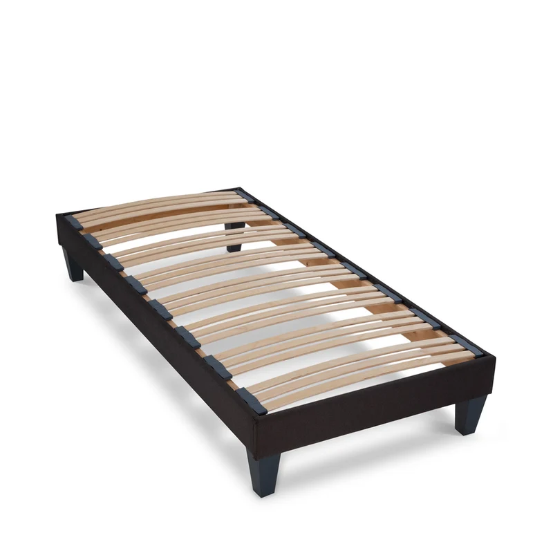 Ensemble Chenonceau - Matelas mémoire de forme 26 cm + Sommier bois - Accueil moelleux, soutien ferme