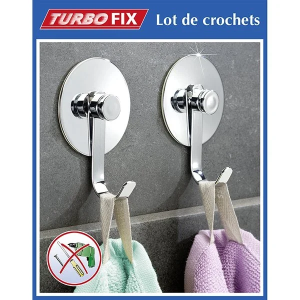 2 Crochets muraux spécial cuisine Wenko by Maximex