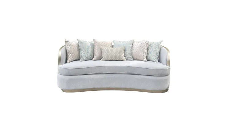 FRANCESCA™ – CURVED MODERN VELVET SOFA SET – L2025