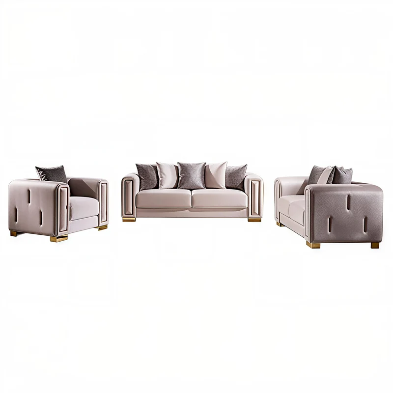 IMPREZA™ – MODERN VELVET SOFA SET – L1525