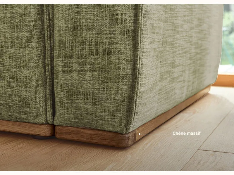 Canapé convertible avec base en bois FOLIA