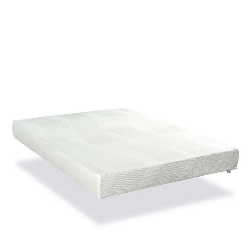 Ensemble Paris - Matelas mousse mémoire de forme + Sommier bois - 24 cm d'épaisseur - Accueil moelleux, soutien ferme