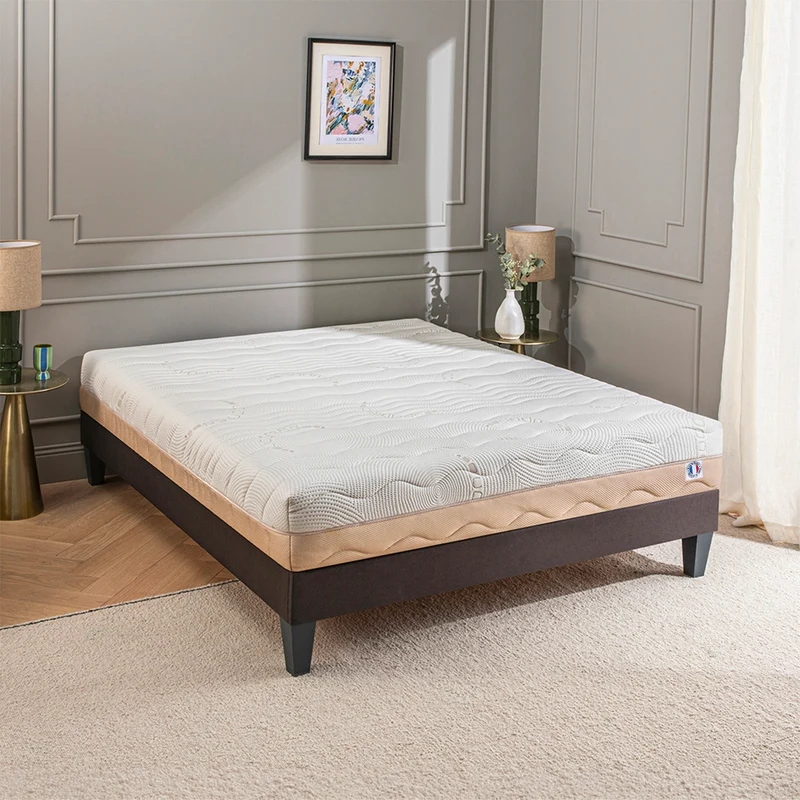 Matelas Leman - Mousse accueil hypersoft - Moelleux - Fabriqué en France - 25 cm d'épaisseur