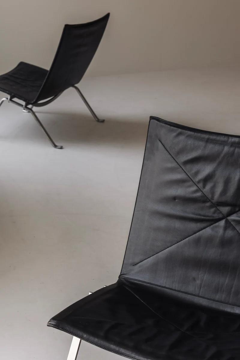 Early PK22 Lounge Chairs by Poul Kjærholm for E. Kold Christensen, Denmark 1960s