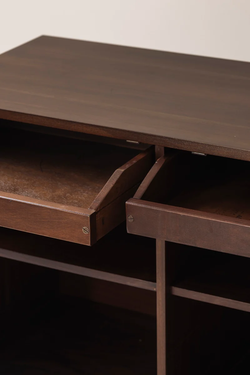 Brutalist Spanish Sideboard with Graphical Doors, 1970s