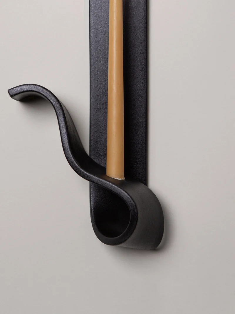 Moonara Candle Sconce, Left