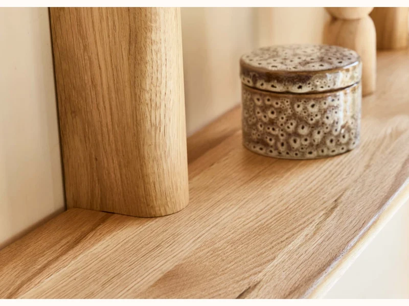 Étagère murale modulable en bois massif BAOBAB