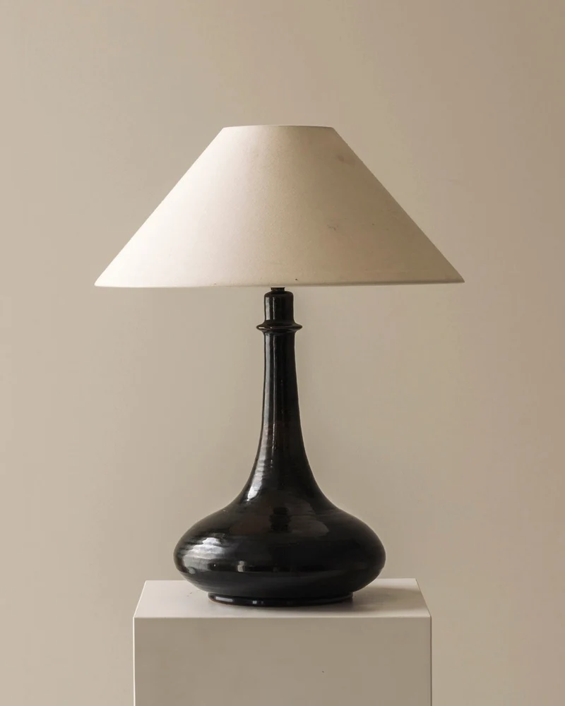 Elegant Set of Two French Ceramic Table Lamps, 1960s