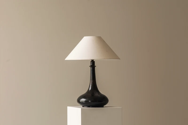 Elegant Set of Two French Ceramic Table Lamps, 1960s