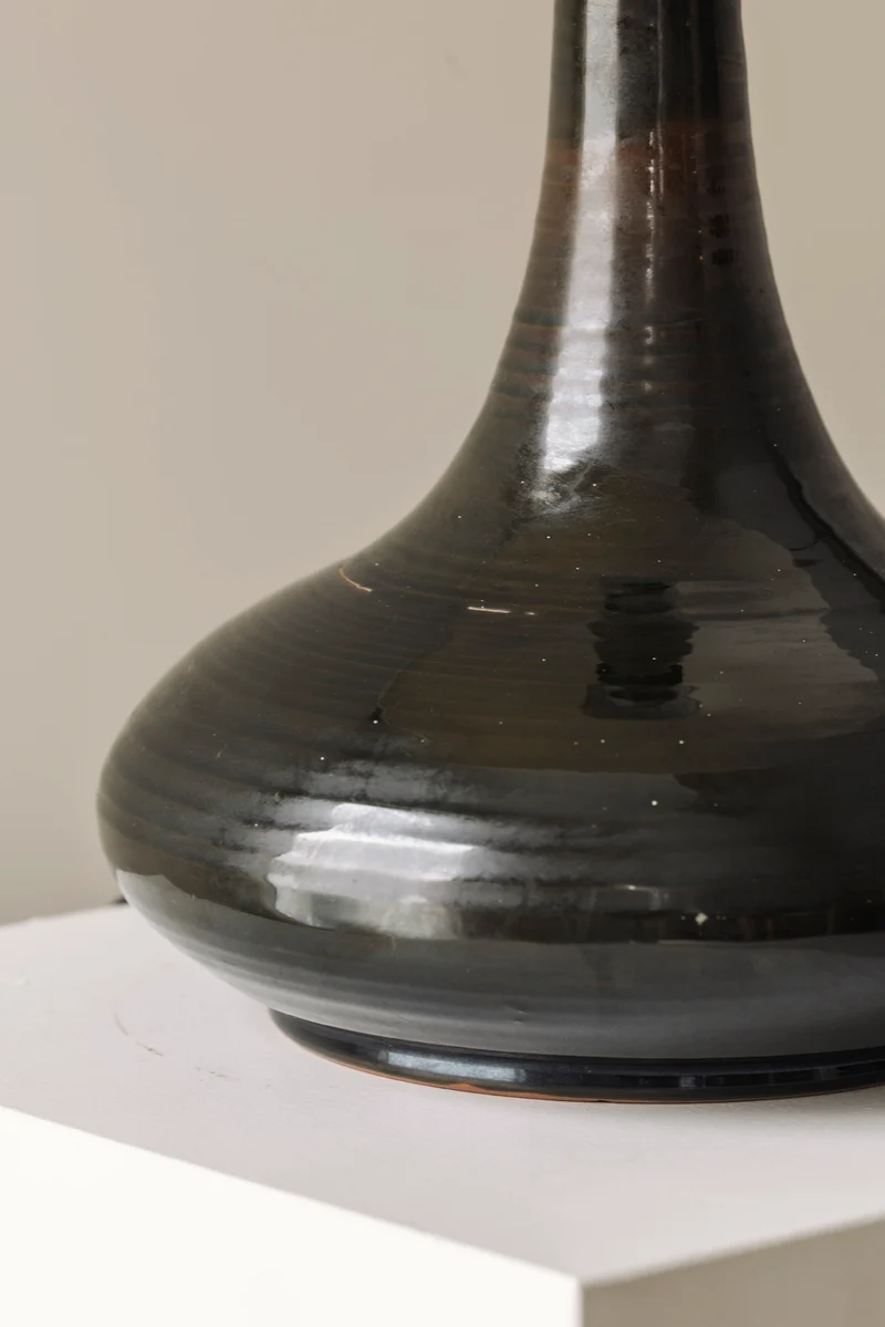 Elegant Set of Two French Ceramic Table Lamps, 1960s