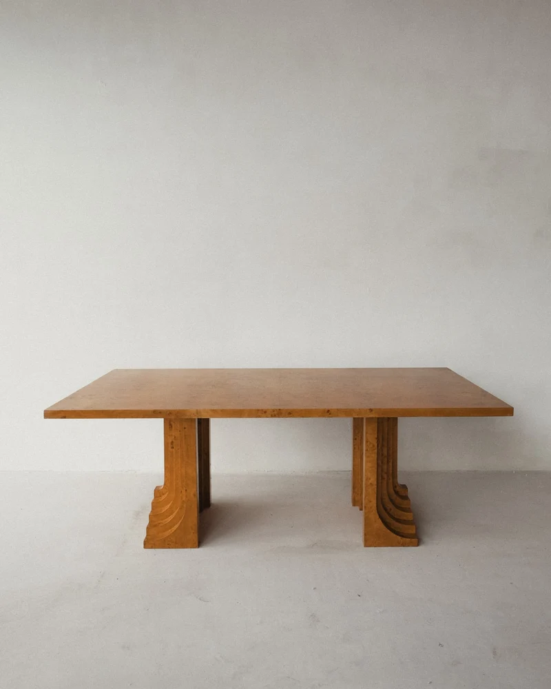 Burl Wood Dining Table by Carlo Scarpa 1960s/1970s