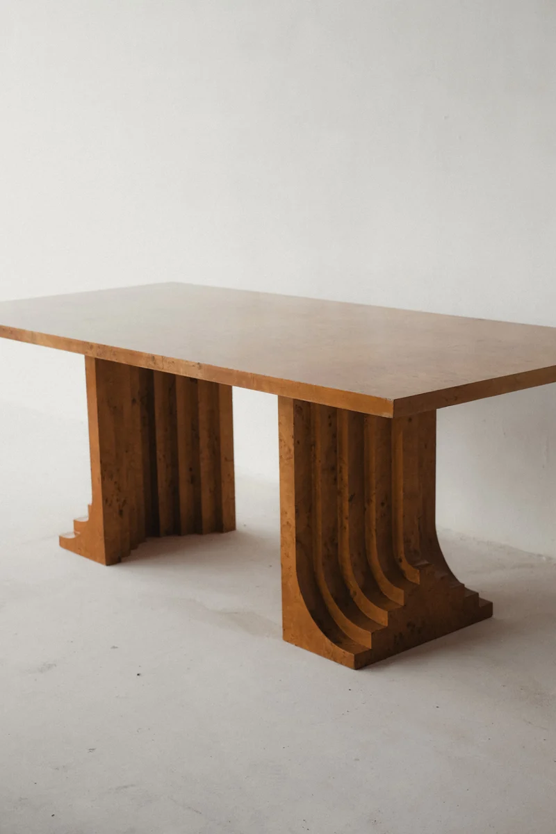 Burl Wood Dining Table by Carlo Scarpa 1960s/1970s