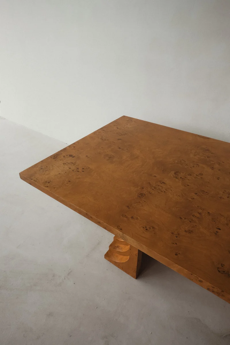 Burl Wood Dining Table by Carlo Scarpa 1960s/1970s