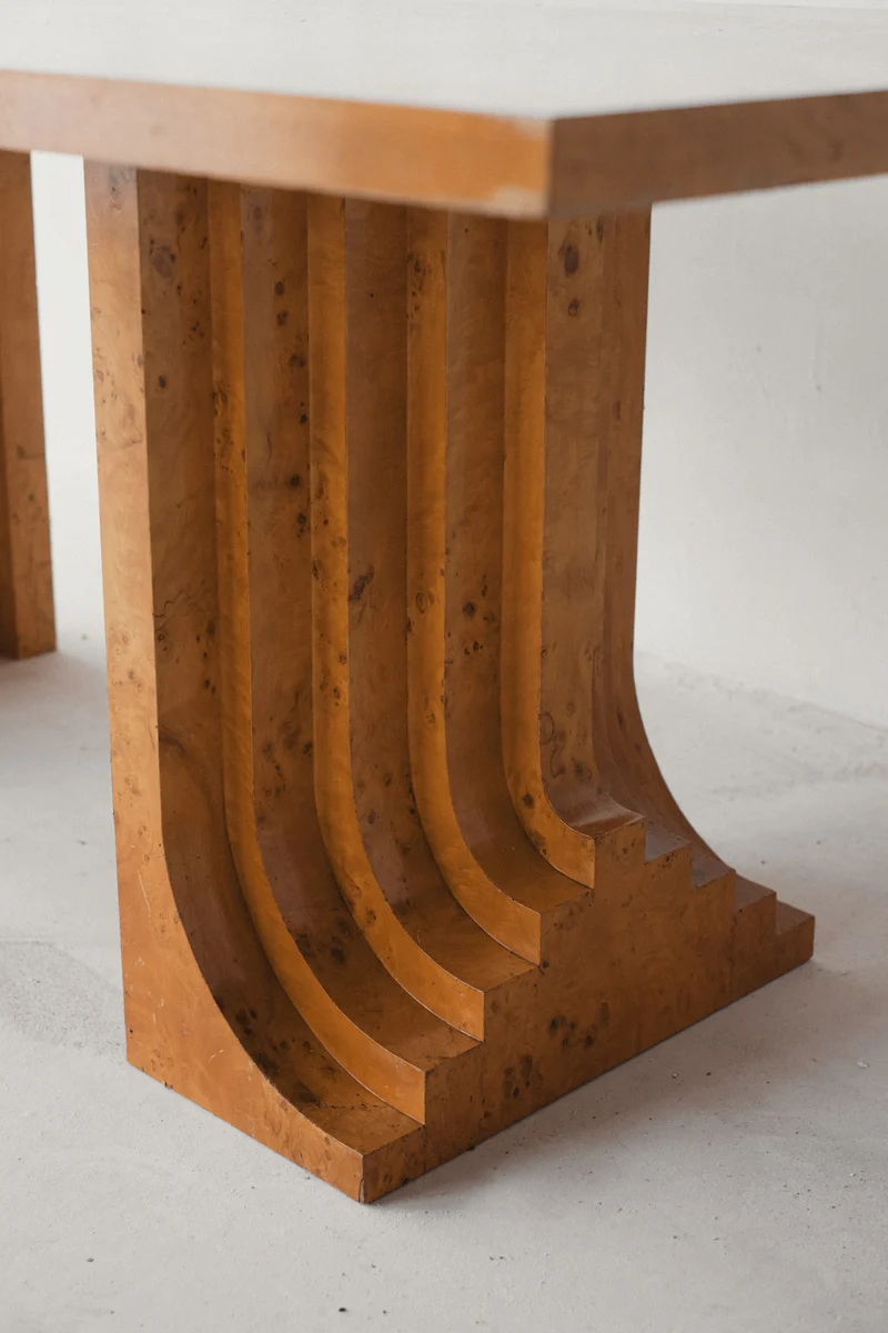 Burl Wood Dining Table by Carlo Scarpa 1960s/1970s