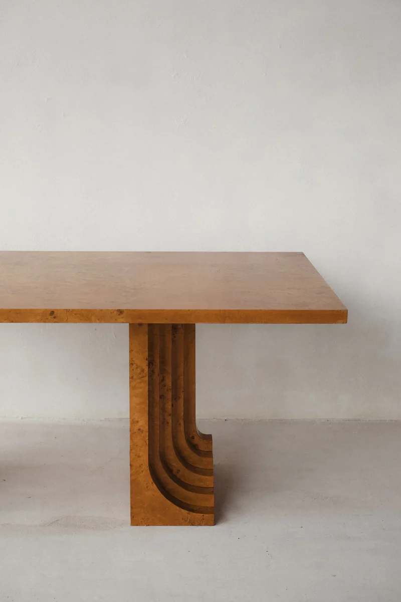 Burl Wood Dining Table by Carlo Scarpa 1960s/1970s