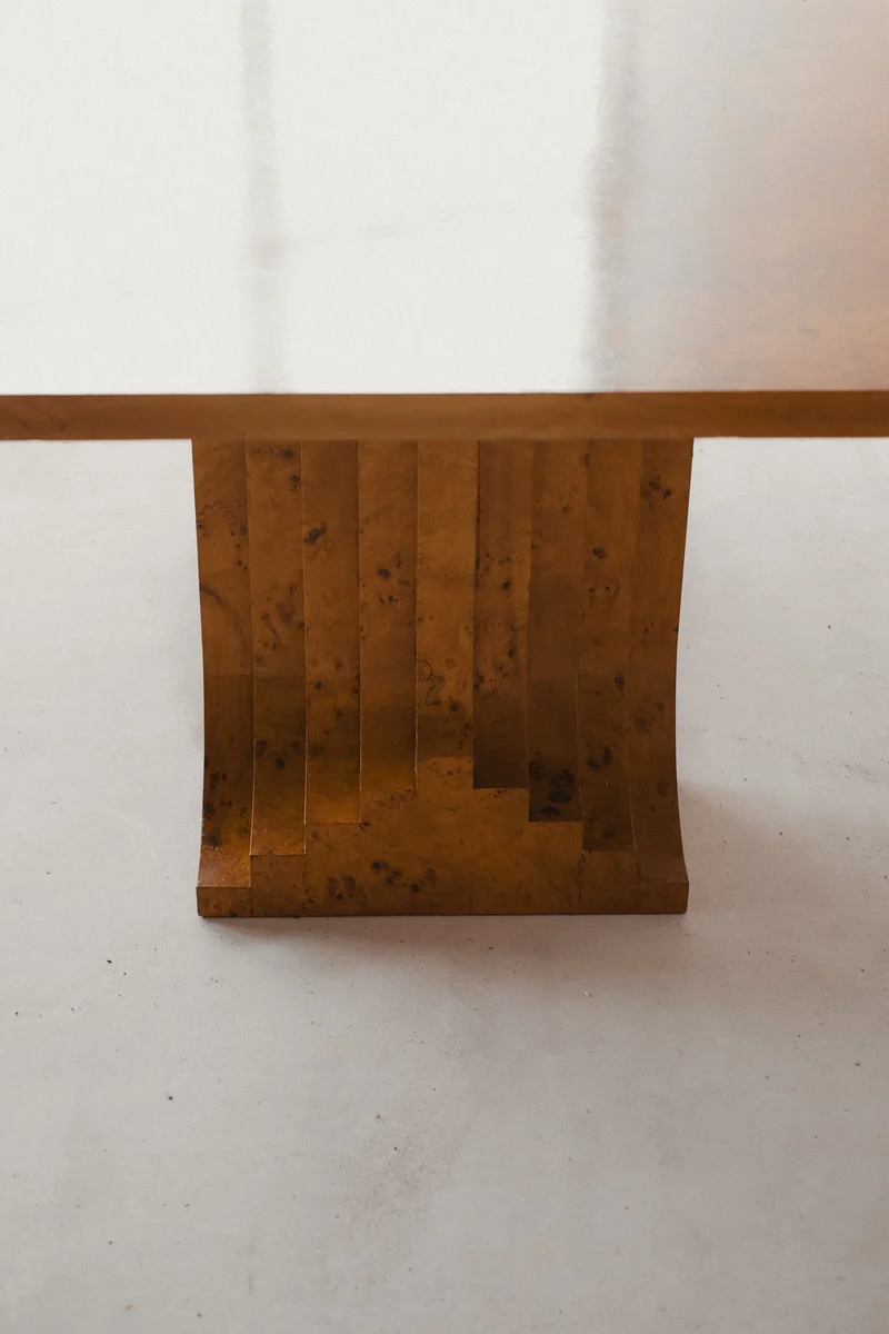 Burl Wood Dining Table by Carlo Scarpa 1960s/1970s