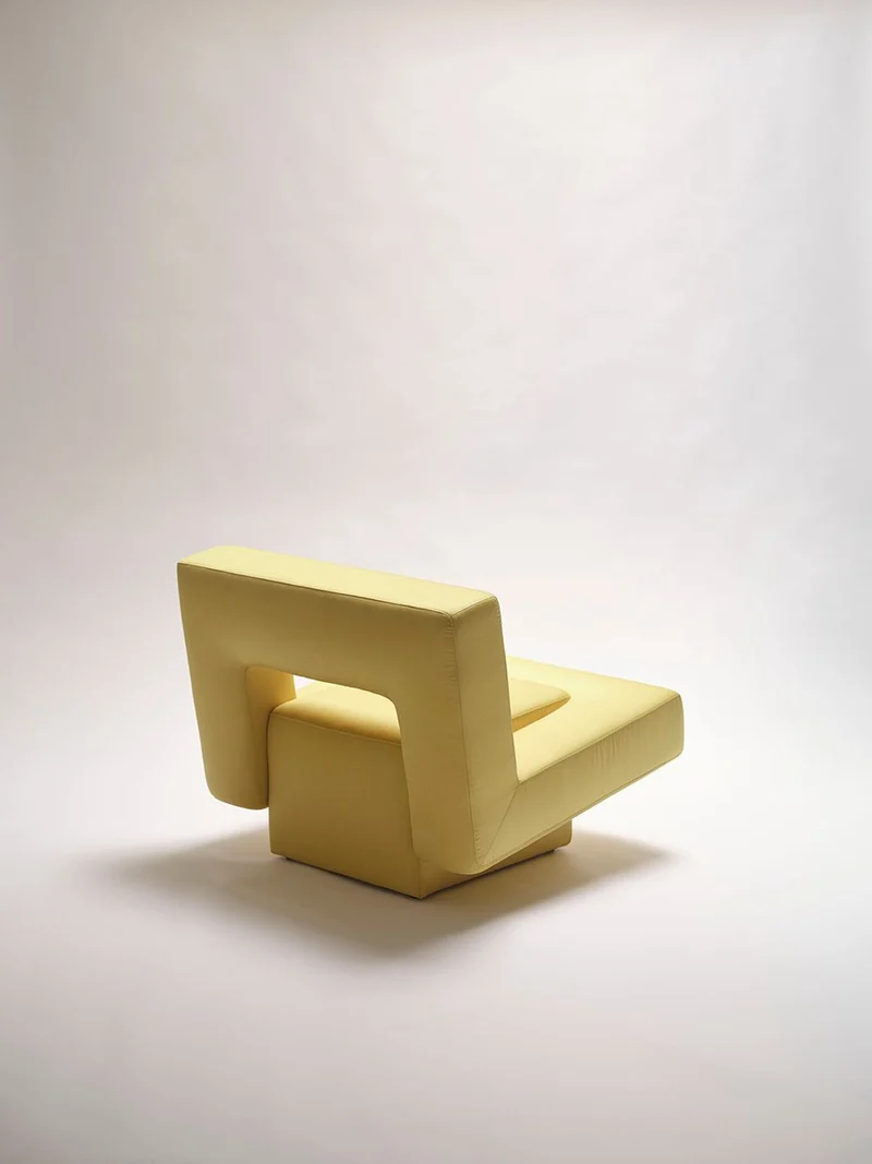"Soft Block" Sculptural Armchair