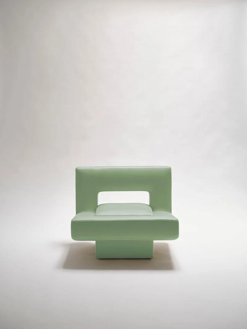 "Soft Block" Sculptural Armchair