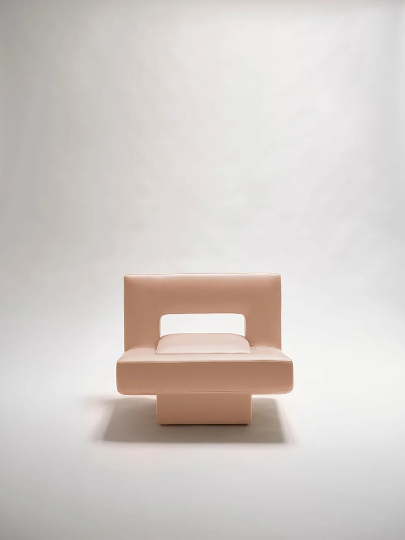 "Soft Block" Sculptural Armchair