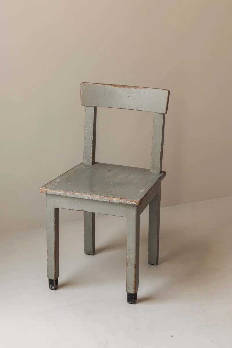 Set of 4 Rationalist Wooden Dining Chairs in the Taste of Giuseppe Pagano, 1940s