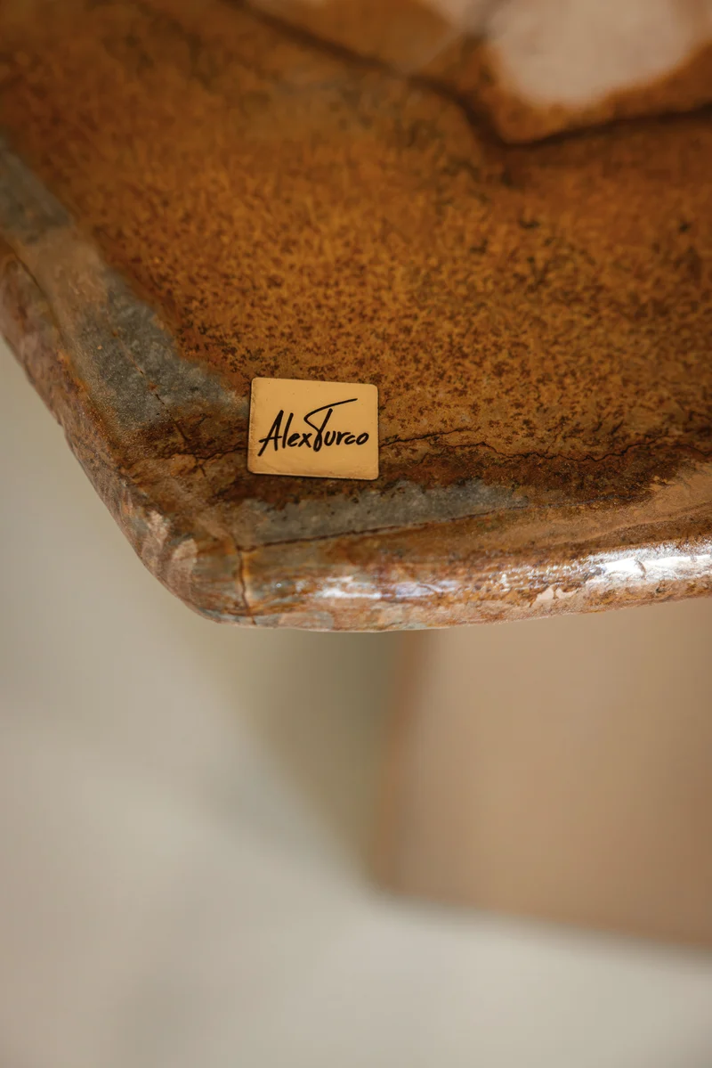 PALOMINO Marble Dining Table in Metal and Stone