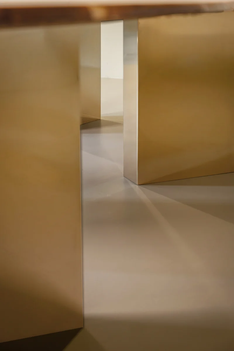 PALOMINO Marble Dining Table in Metal and Stone