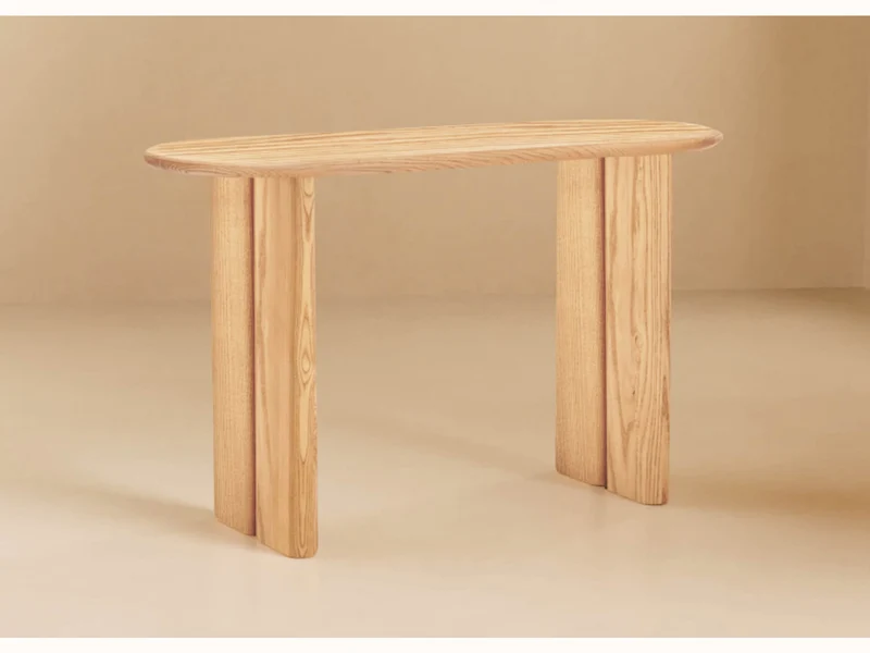 Console ovale en bois massif BAOBAB - 120 cm