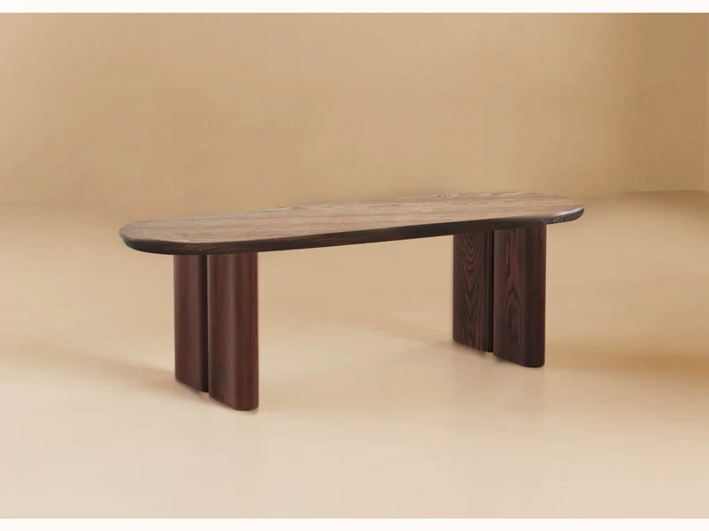 Table basse ovale en bois massif BAOBAB - 120 cm
