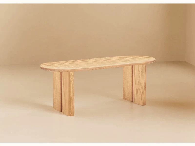 Table basse ovale en bois massif BAOBAB - 120 cm