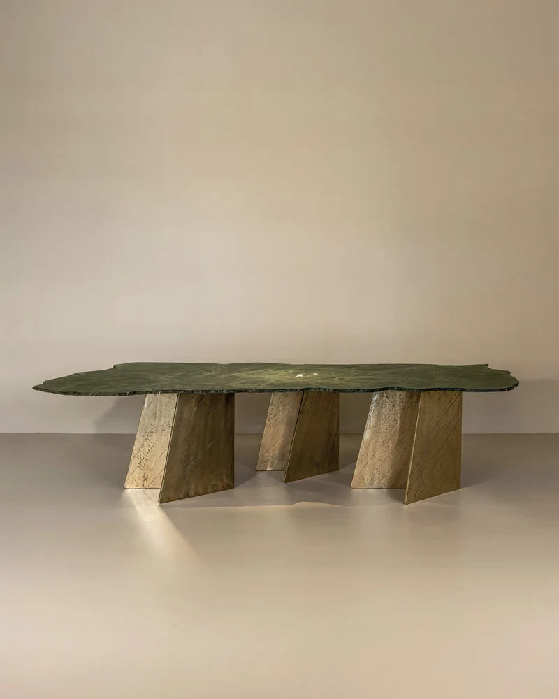 VITTORIA Dining Table - Marble and Brass
