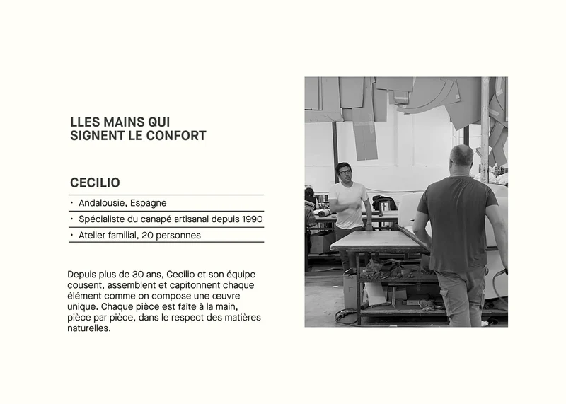 Canapé 3 places en lin LENO