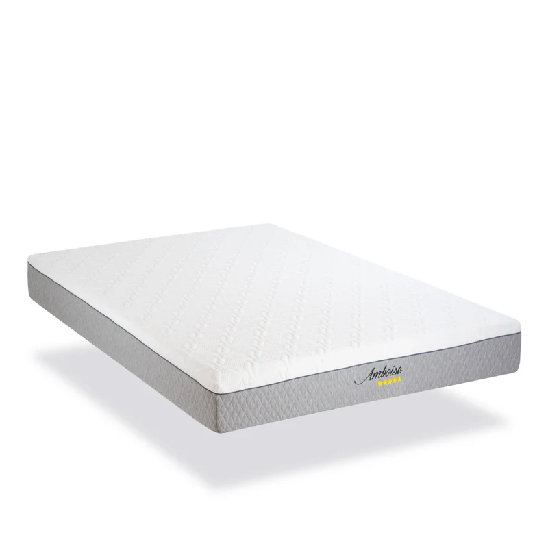 Matelas Amboise - Mousse mémoire de forme - Fabriqué en France - 24 cm d'épaisseur - Accueil moelleux, soutien ferme