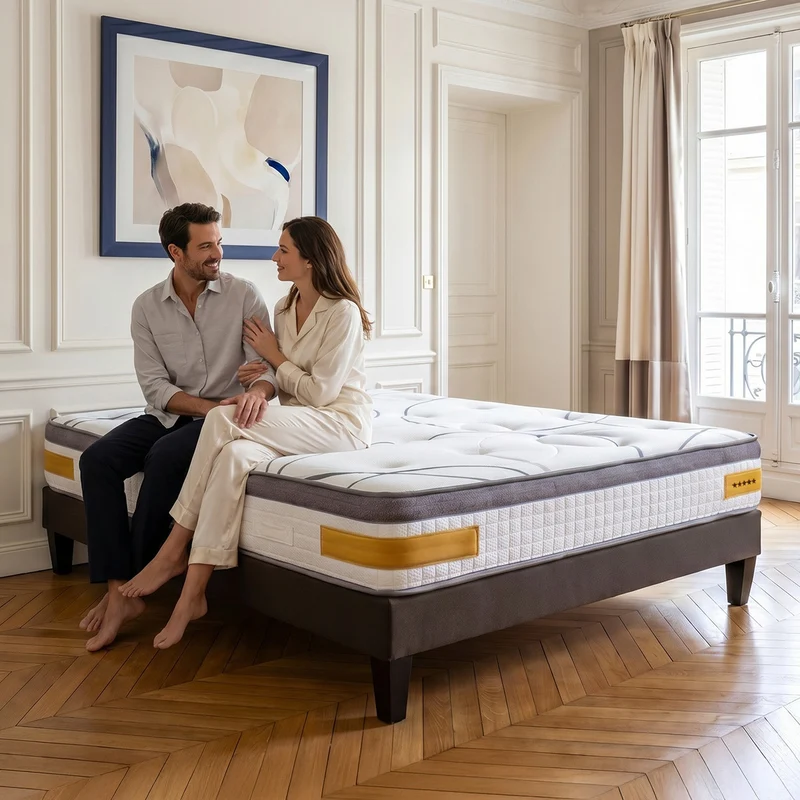 Matelas Copenhague - Mémoire de forme - Épaisseur 24 cm - Moelleux
