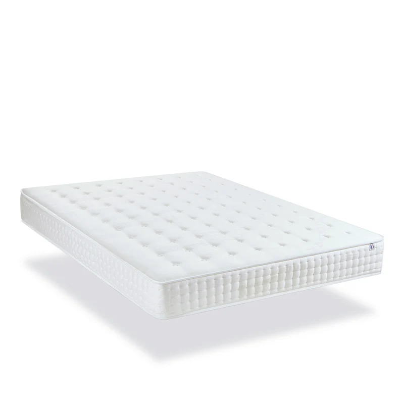 Ensemble Châtelet - Matelas mousse mémoire de forme + Sommier bois - 24 cm d'épaisseur - Accueil moelleux, soutien ferme