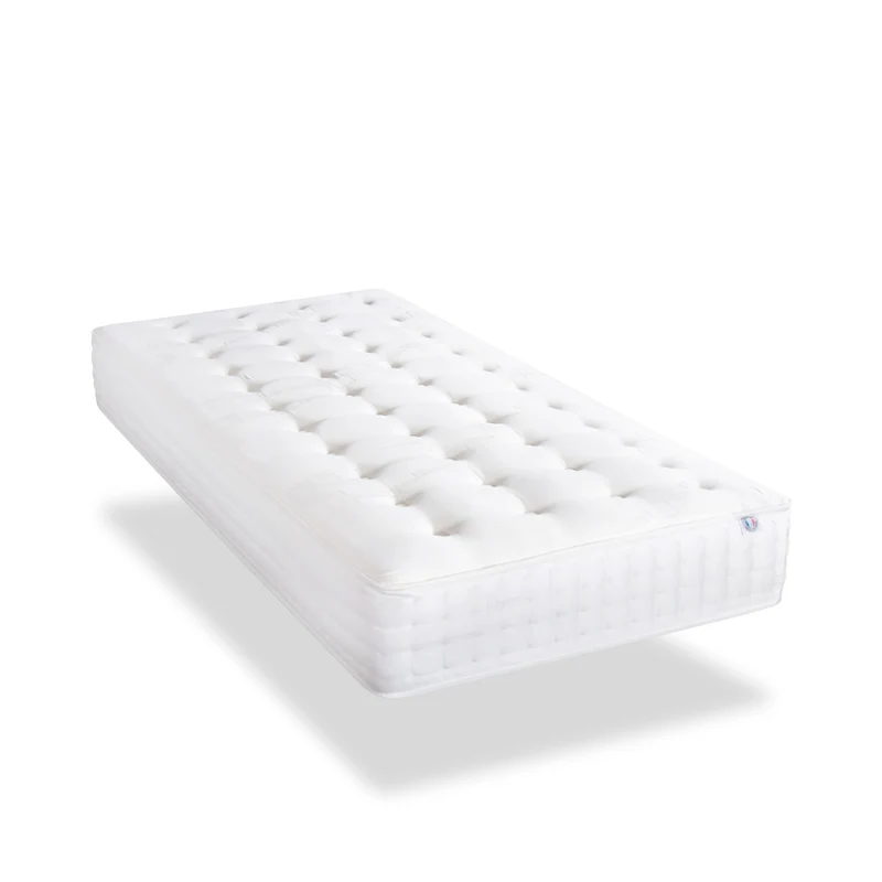 Ensemble Châtelet - Matelas mousse mémoire de forme + Sommier bois - 24 cm d'épaisseur - Accueil moelleux, soutien ferme