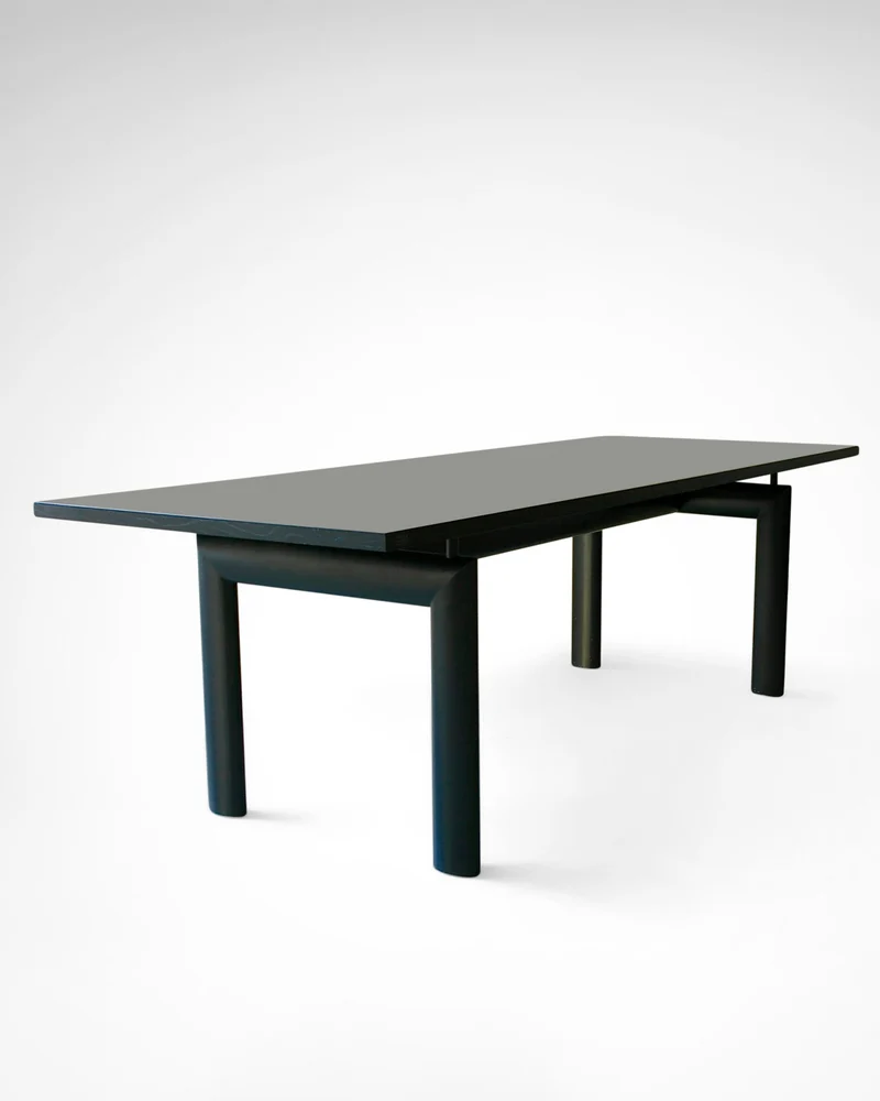 Early LC6 Steel and Wood Dining Table by Le Corbusier for Cassina, 1980s