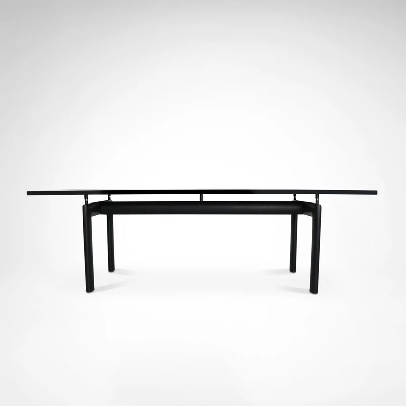 Early LC6 Steel and Wood Dining Table by Le Corbusier for Cassina, 1980s