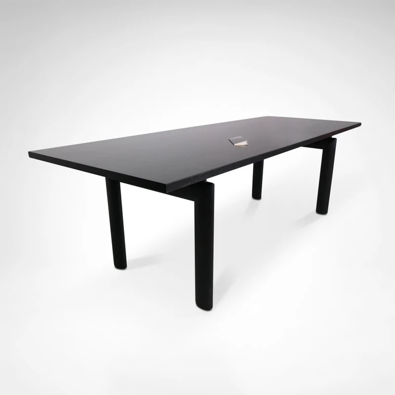 Early LC6 Steel and Wood Dining Table by Le Corbusier for Cassina, 1980s
