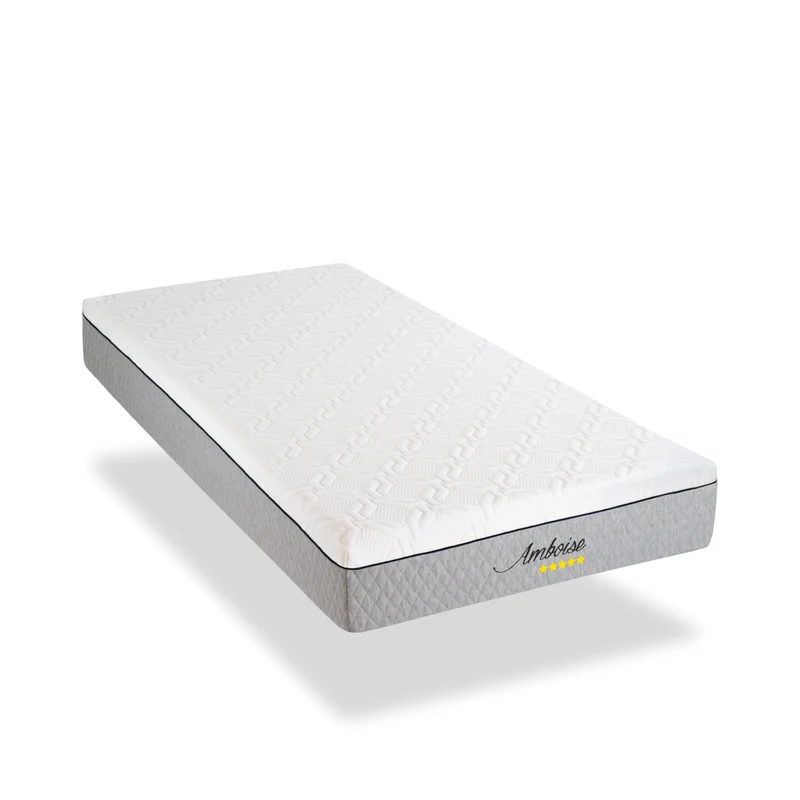 Pack Amboise - Matelas + Sommier + Accessoires - La chambre équipée en une fois - 24 cm d'épaisseur
