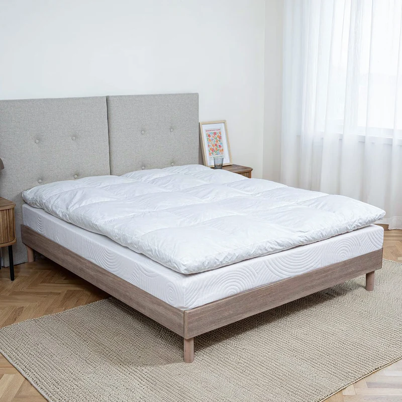 Surmatelas Tranquillité - Duvet et plumettes de canard - Douceur naturelle - Fabriqué en France - 6 cm d'épaisseur